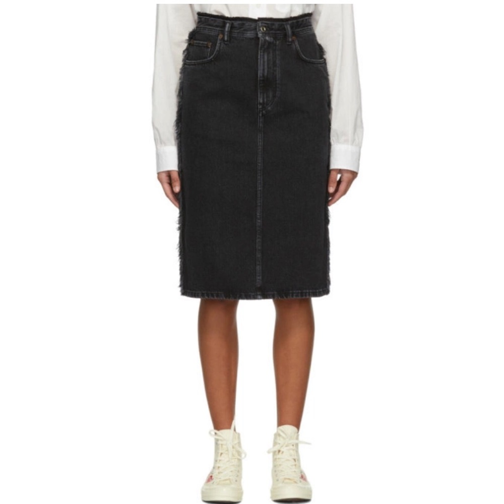 Acne Studios Black Denim Ilyssia Skirt